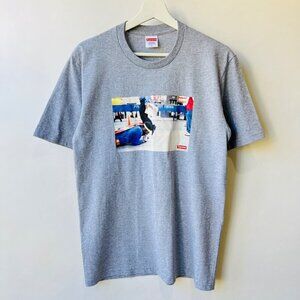 ❤️ Supreme x Pope.L Training Crawl Tee, Gray, Size S